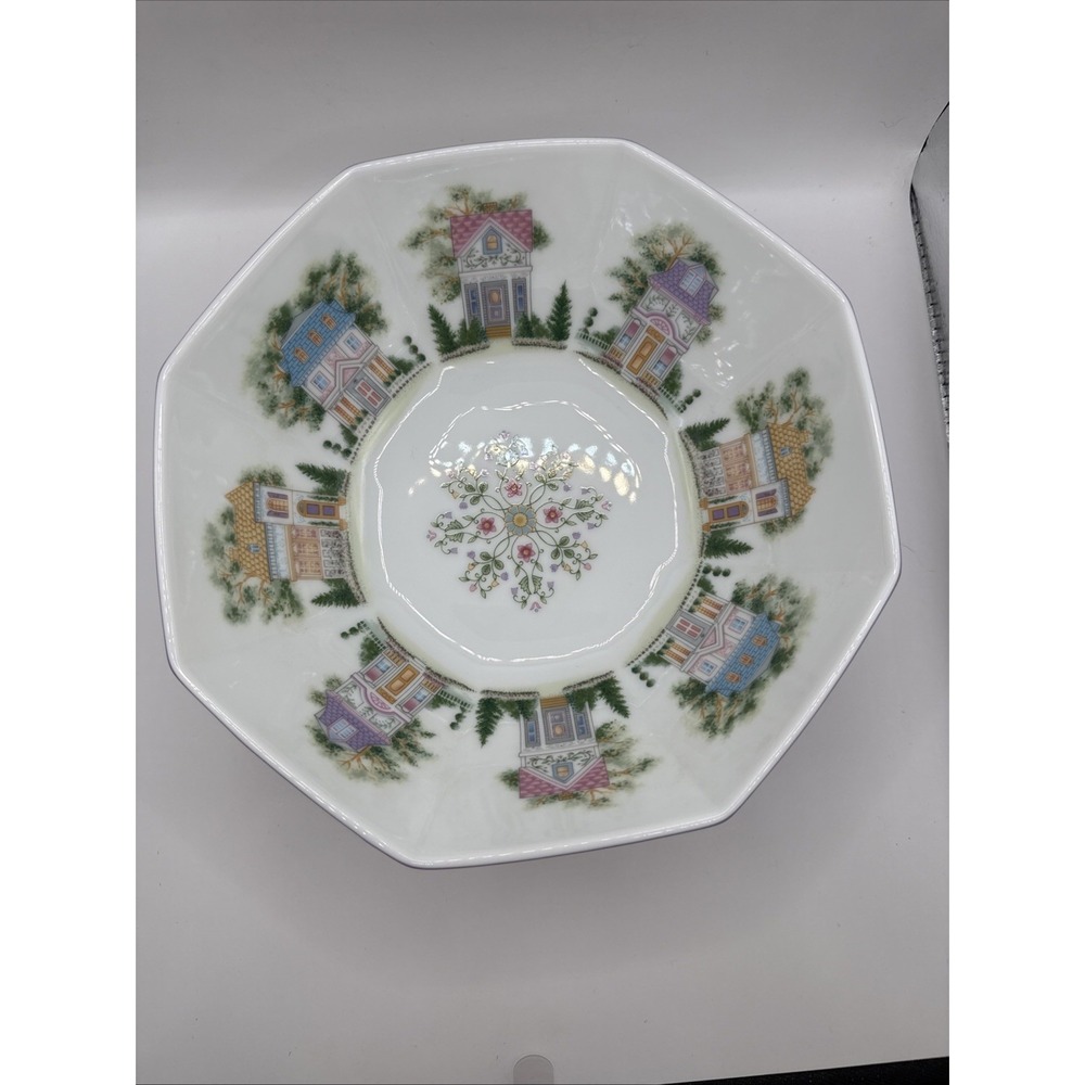 Lenox Spice Village Serving Bowl Dish Octagonal 9" 1995 Fine Porcelain
